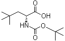 structure of CAS# 112695-98-4, N-[(1,1-Dimethylethoxy)carbonyl]-4-methyl-D-leucine
