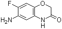 7-Fluoro-6-amino-2H-1,4-benzoxazin-3(4H)-one molecular structure (CAS 112748-06-8)