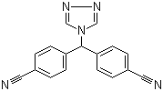 structure of CAS# 112809-52-6, 4,4'-(4H-1,2,4-Triazol-4-ylmethylene)bisbenzonitrile