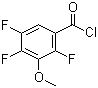 structure of CAS# 112811-66-2, 2,4,5-Trifluoro-3-methoxybenzoyl chloride