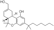 (6aR,10aR)-3-(1,1-Dimethylheptyl)-6a,7,10,10a-tetrahydro-1-hydroxy-6,6-dimethyl-6H-dibenzo[b,d]pyran-9-methanol molecular structure (CAS 112830-95-2)