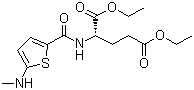 Diethyl N-[5-methylamino-2-thenoyl]-L-glutamate molecular structure (CAS 112889-02-8)