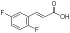 structure of CAS# 112898-33-6, 2,5-Difluorocinnamic acid;trans-2,5-Difluorocinnamic acid