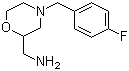 结构式 CAS# 112914-13-3, 2-氨甲基-4-(4-氟苄基)吗啉