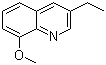 structure of CAS# 112955-03-0, 3-Ethyl-8-methoxyquinoline
