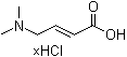 结构式 CAS# 1130155-48-4, (2E)-4-(二甲基氨基)-2-丁烯酸盐酸盐