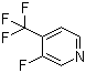 3-氟-4-(三氟甲基)吡啶分子结构 (CAS 113770-87-9)