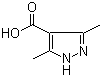 3,5-Dimethyl-1H-pyrazole-4-carboxylic acid molecular structure (CAS 113808-86-9)