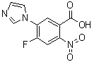 结构式 CAS# 1141669-65-9, 4-氟-5-(1H-咪唑-1-基)-2-硝基苯甲酸