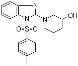 结构式 CAS# 1146080-28-5, 1-[1-[(4-甲基苯基)磺酰基]-1H-苯并咪唑-2-基]-3-哌啶醇