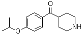 structure of CAS# 1152521-45-3, [4-(1-Methylethoxy)phenyl]-4-piperidinylmethanone