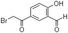 结构式 CAS# 115787-50-3, 5-溴乙酰基-2-羟基苯甲醛