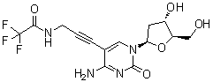 结构式 CAS# 115899-38-2, 2'-脱氧-5-[3-[(三氟乙酰基)氨基]-1-丙炔基]胞苷