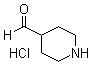 结构式 CAS# 1159825-32-7, 4-哌啶甲醛盐酸盐