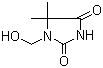 1-羟甲基-5,5-二甲基海因分子结构 (CAS 116-25-6)