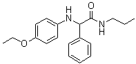alpha-[(4-Ethoxyphenyl)amino]-N-propylbenzeneacetamide molecular structure (CAS 1163-54-8)