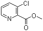 结构式 CAS# 116383-98-3, 3-氯-2-吡啶羧酸甲酯