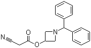 结构式 CAS# 116574-14-2, 1-二苯甲基-3-氮杂环丁氰乙酸酯