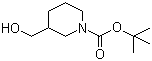 结构式 CAS# 116574-71-1, 1-Boc-3-羟甲基哌啶; 3-羟甲基哌啶-1-甲酸叔丁酯