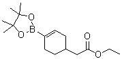 structure of CAS# 1166829-70-4, Ethyl 2-[4-(4,4,5,5-tetramethyl-1,3,2-dioxaborolan-2-yl)cyclohex-3-enyl]acetate