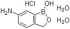 结构式 CAS# 117098-93-8, 5-氨基-2-羟甲基苯硼酸盐酸盐