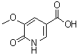 structure of CAS# 1171919-98-4, 1,6-Dihydro-5-methoxy-6-oxo-3-pyridinecarboxylic acid