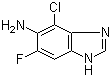 结构式 CAS# 117275-51-1, 4-氯-6-氟-1H-苯并咪唑-5-胺