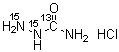 structure of CAS# 1173020-16-0, Semicarbazide-<sup>13</sup>C,<sup>15</sup>N<sub>2</sub> Hydrochloride;<sup>13</sup>C<sub>17</sub>