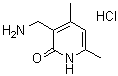 结构式 CAS# 1173081-96-3, 3-(氨基甲基)-4,6-二甲基-2(1H)-吡啶酮盐酸盐