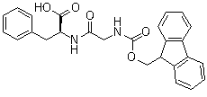 N-[9H-芴-9-基甲氧羰基]甘氨酰-L-苯丙氨酸分子结构 (CAS 117370-45-3)