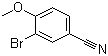 3-溴-4-甲氧基苯甲腈分子结构 (CAS 117572-79-9)