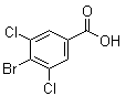 结构式 CAS# 117738-75-7, 4-溴-3,5-二氯苯甲酸