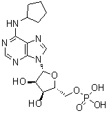 structure of CAS# 117778-38-8, N-Cyclopentyl-5'-adenylic acid