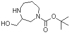 structure of CAS# 1179360-20-3, Hexahydro-3-(hydroxymethyl)-1H-1,4-diazepine-1-carboxylic acid 1,1-dimethylethyl ester
