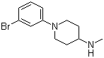 结构式 CAS# 1184235-17-3, 1-(3-溴苯基)-N-甲基哌啶-4-胺