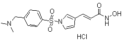 结构式 CAS# 1187075-34-8, Resminostat hydrochloride