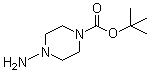 structure of CAS# 118753-66-5, tert-Butyl 4-aminopiperazine-1-carboxylate;4-Amino-1-piperazinecarboxylic acid 1,1-dimethylethyl ester; 1-Amino-4-(tert-butoxycarbonyl)piperazine; 4-Aminopiperazine-1-carboxylic acid tert-butyl ester