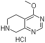 结构式 CAS# 1187830-77-8, 5,6,7,8-四氢-4-甲氧基吡啶并[3,4-d]嘧啶盐酸盐