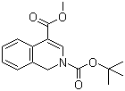 结构式 CAS# 1187830-86-9, 2,4(1H)-异喹啉二甲酸 2-叔丁酯 4-甲酯