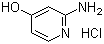 结构式 CAS# 1187932-09-7, 2-氨基-4-羟基吡啶盐酸盐