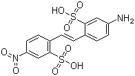 4-硝基-4'-氨基二苯乙烯-2,2'-二磺酸分子结构 (CAS 119-72-2)