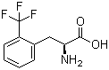 structure of CAS# 119009-47-1, 2-(Trifluoromethyl)-L-phenylalanine;(2S)-2-Amino-3-[2-(trifluoromethyl)phenyl]propanoic acid