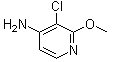 structure of CAS# 1190198-20-9, 3-Chloro-2-methoxy-4-pyridinamine