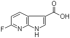 structure of CAS# 1190319-97-1, 6-Fluoro-1H-pyrrolo[2,3-b]pyridine-3-carboxylic acid