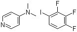 结构式 CAS# 1190385-23-9, 2,3,4-三氟碘苯与 N,N-二甲基-4-吡啶胺的化合物