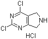 structure of CAS# 1190927-74-2, 2,4-Dichloro-6,7-dihydro-5H-pyrrolo[3,4-d]pyrimidine hydrochloride