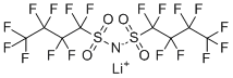 structure of CAS# 119229-99-1, Lithium bis(1,1,2,2,3,3,4,4,4-nonafluoro-1-butanesulfonyl)imide