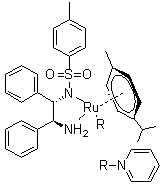 结构式 CAS# 1192483-27-4, [[(1S,2S)-2-氨基-1,2-二苯基乙基](4-甲基苯磺酰基)亚氨基](对伞花烃)(吡啶)钌