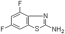 结构式 CAS# 119256-40-5, 2-氨基-4,6-二氟苯并噻唑