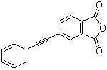 structure of CAS# 119389-05-8, 4-(Phenylethynyl)phthalic anhydride;4-(Phenylethynyl)-1,2-benzenedicarboxylic anhydride; 5-(Phenylethynyl)-1,3-isobenzofurandione